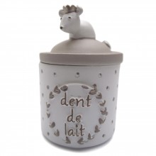 Boite A Dent De Lait Taupe Et Blanche La Chambre De Bebe Accessoires Et Decorations