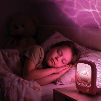 Veilleuse et enceinte sans fil Wavy Light Coral