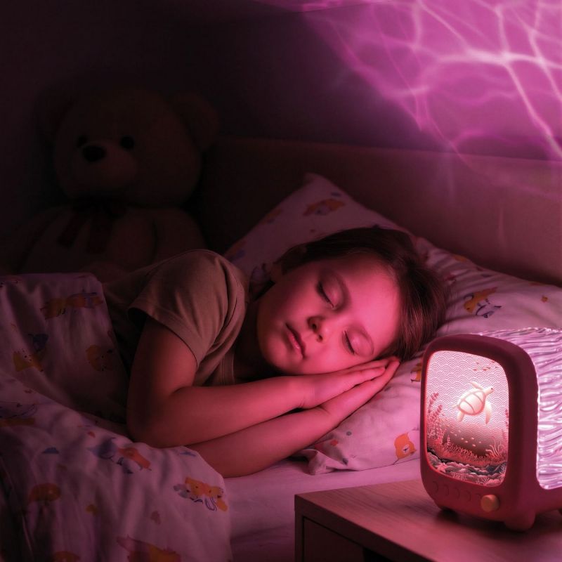 Veilleuse et enceinte sans fil Wavy Light Coral MOB Ambiance 2