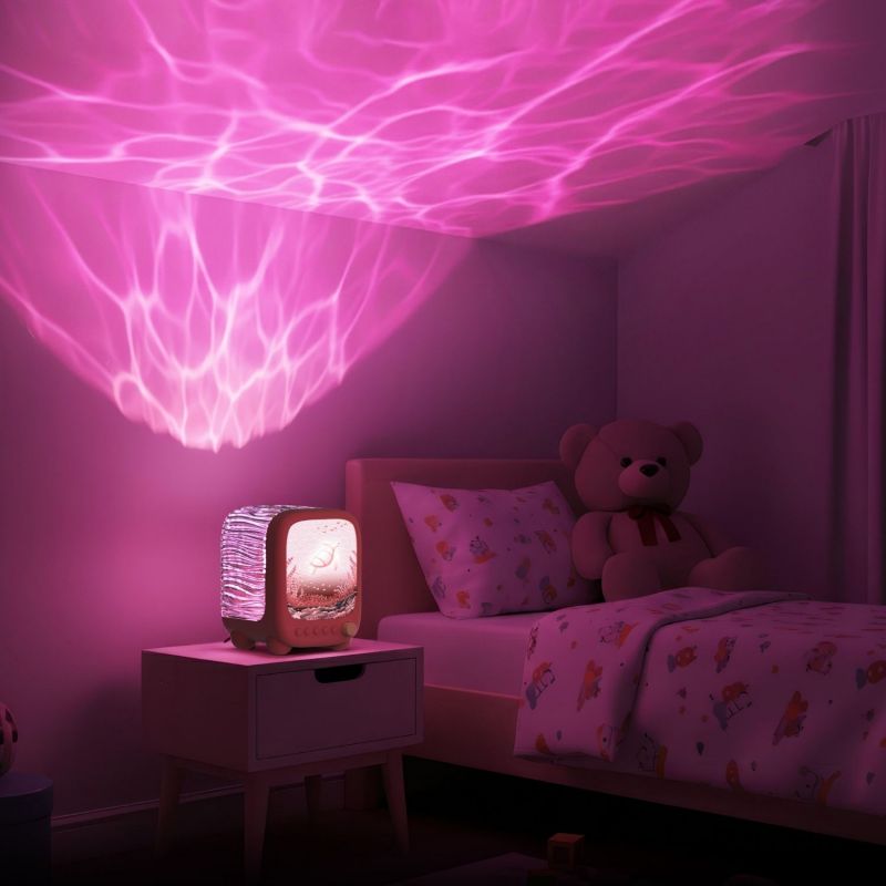 Veilleuse et enceinte sans fil Wavy Light Coral MOB Ambiance 7
