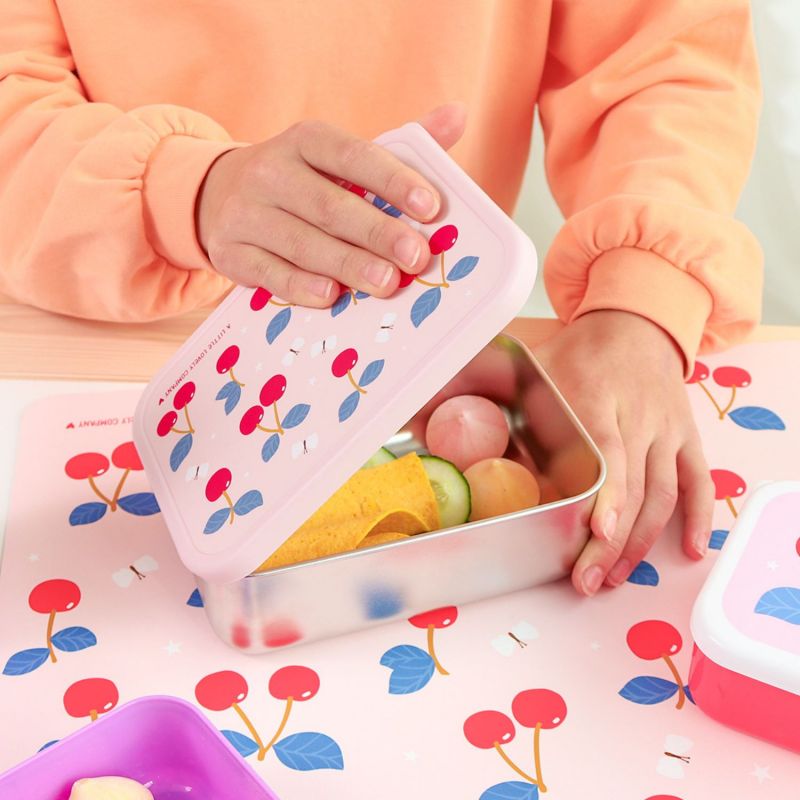 Lunch box en acier inoxydable Cerises A Little Lovely Company Ambiance 1