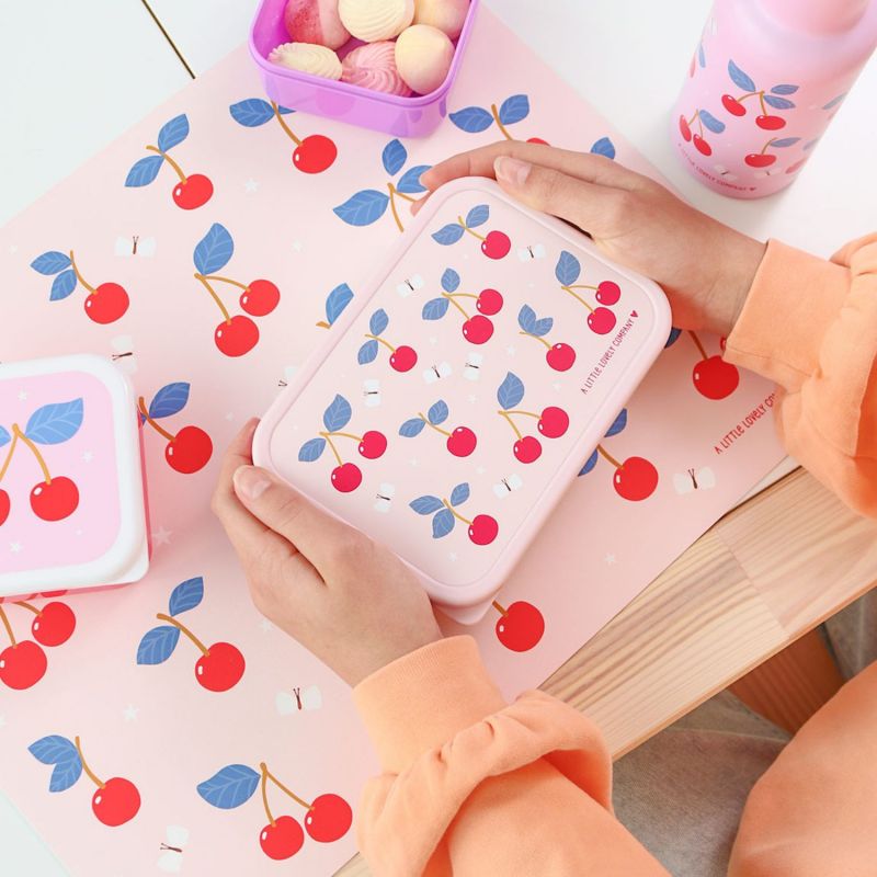 Lunch box en acier inoxydable Cerises A Little Lovely Company Ambiance 5