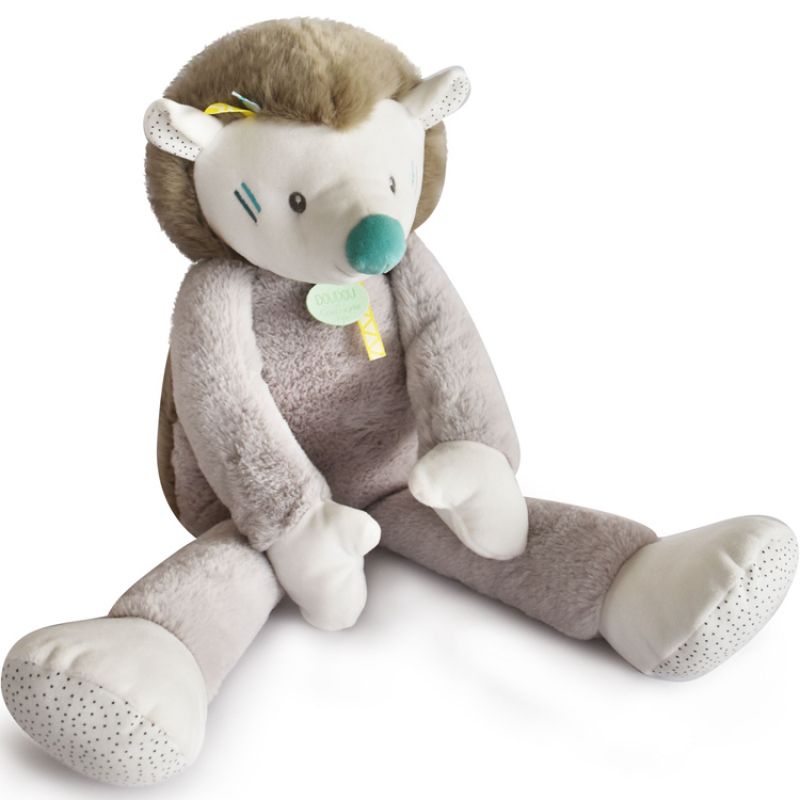 Peluche géante Tiwipi hérisson (60 cm) Doudou et Compagnie