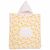 Variation Ecru, jaune du produit Poncho de bain à capuche bambou gaze de coton ivoire et bananes (3-5 ans) de la marque BB & Co