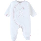 Pyjama chaud Popsie en velours écru (6 mois)