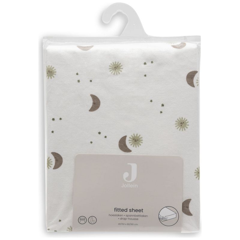 Drap housse en jersey Over the Moon (40 x 80 cm) Jollein Packaging 4