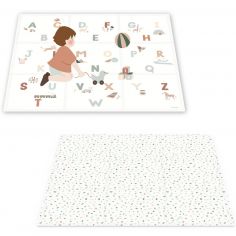 Tapis de jeu dalles EEVAA réversible 2 en 1 Alphabet (180 x 180 cm) - Play&Go