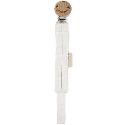 Attache sucette Wood Lullaby White Babyshower