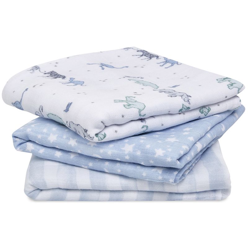 Lot de 3 langes en coton Rising Star (70 x 70 cm) aden + anais