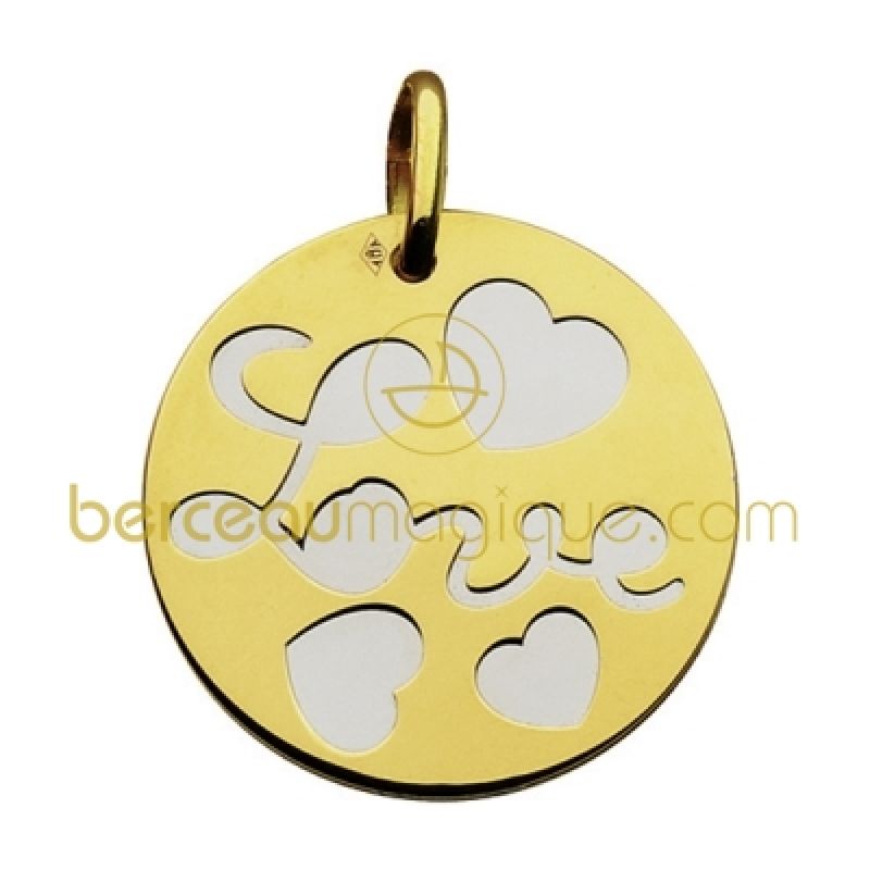 Pendentif message d'amour Love Maison Augis