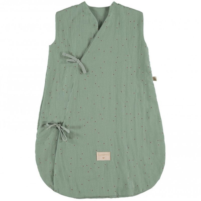Gigoteuse légère Dreamy Toffee Sweet dots Eden green TOG 1 (65 cm) Nobodinoz