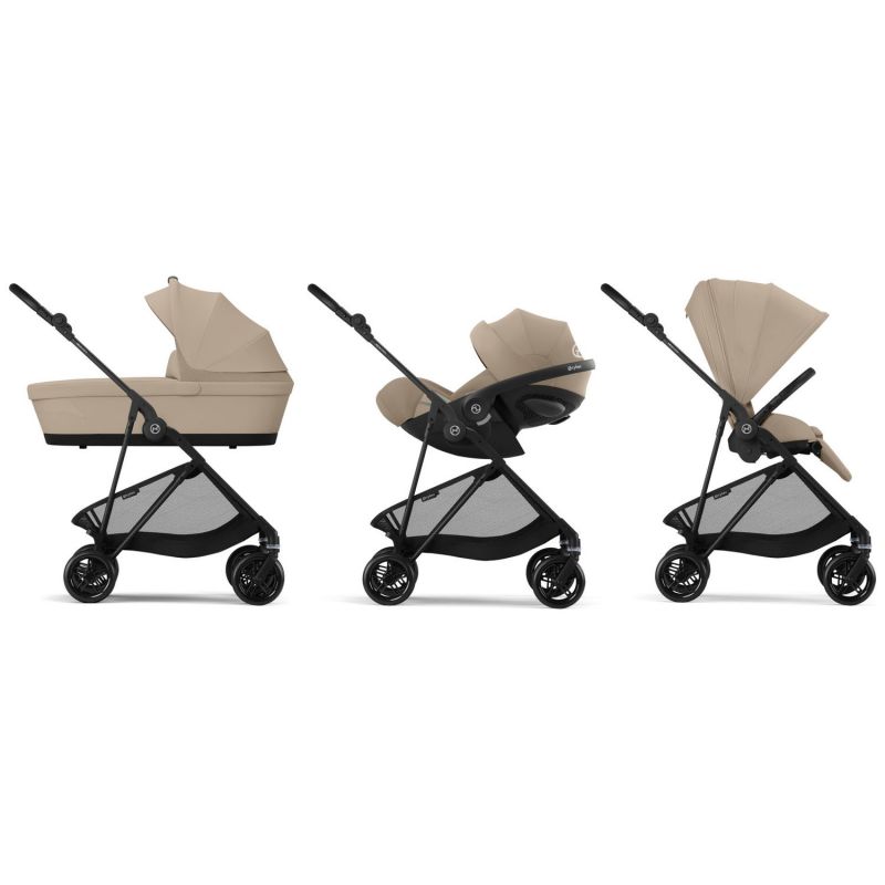 Poussette compacte Melio Carbon Almond Beige Cybex Produit 4