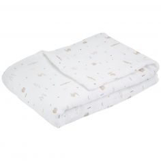 Couverture en mousseline de coton Tam Tam (75 x 100 cm) - Trois Kilos Sept