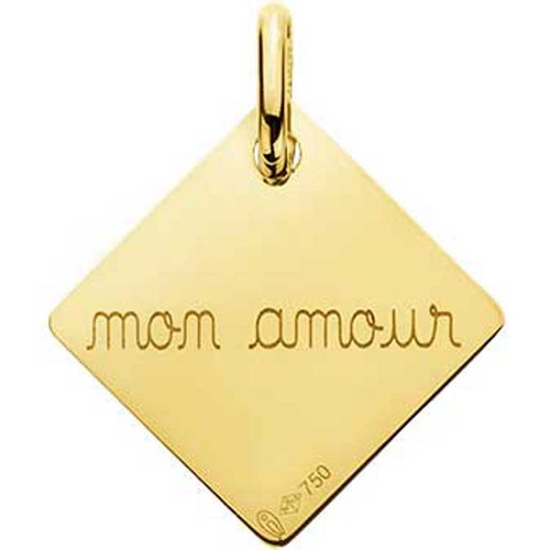 Pendentif Mon amour (or jaune 750°) Maison Augis