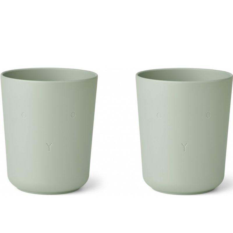 Lot de 2 gobelets Stine Rabbit dusty mint Liewood