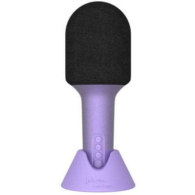 Microphone Bluethooth avec haut-parleur intégré Glitter pourpre Lalarma