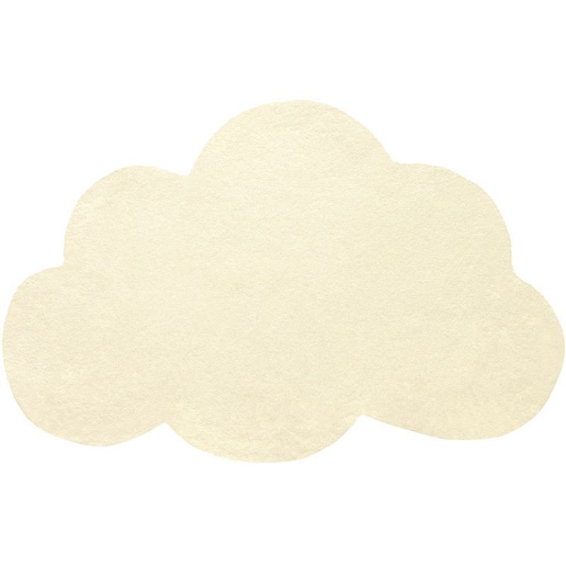Tapis coton nuage jaune clair (67 x 100 cm) Lilipinso