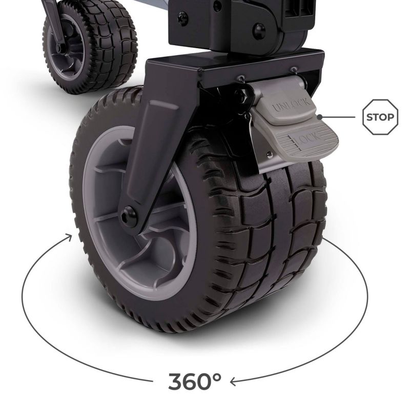 Chariot de transport Rollster Mystic Black Kinderkraft Produit 4