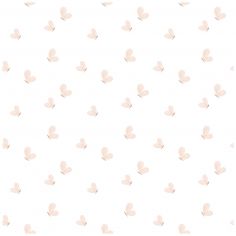 Papier peint Cherry Cherie papillons Love white (50 cm x 10m)  - Lilipinso