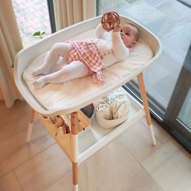 Housse pour matelas de table à langer Balnéo blanc Bo Jungle Ambiance 2
