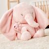 Peluche Fanfan l'éléphant Rose (80 cm) Nattou Ambiance 6