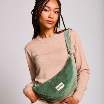 Sac banane Andrea Velours Vert d'eau Hindbag