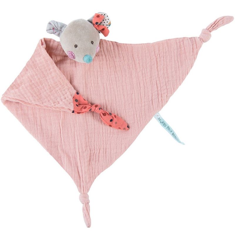 Doudou plat souris Les Jolis trop beaux (34 cm) Moulin Roty