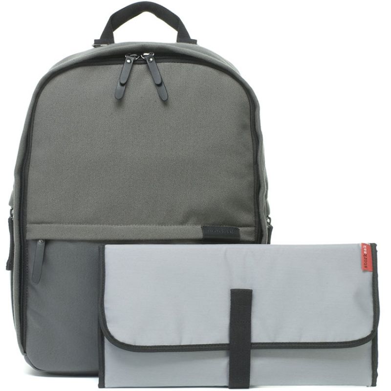 Sac à dos à langer Taylor gris Storksak