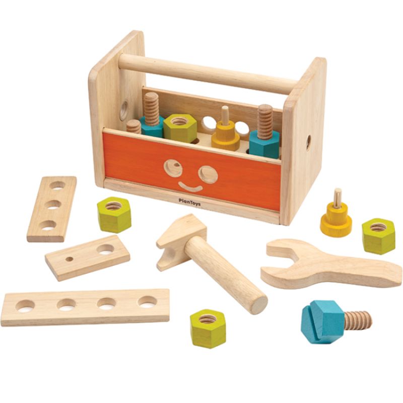 Robot établi trousse à outils en bois d'hévéa Plan Toys