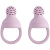 Lot de 2 sucettes grignoteuses en silicone Soft Lilac - Mushie