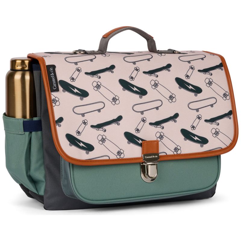 Cartable A4 primaire Grey Skates (38 cm) Caramel & Cie Produit 2