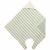 Variation Ivoire, Vert de gris du produit Cape de bain Tablier en bambou rayée ivoire et vert de gris (100x100 cm) de la marque BB & Co