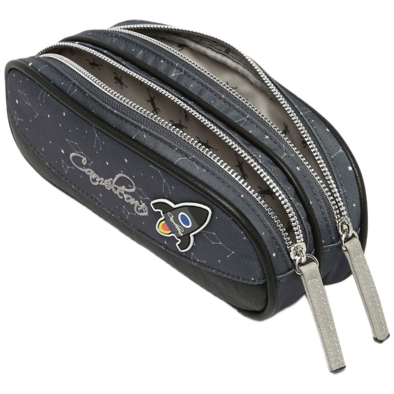 Trousse 2 compartiments Grey Stellar Caméléon Produit ouvert 4