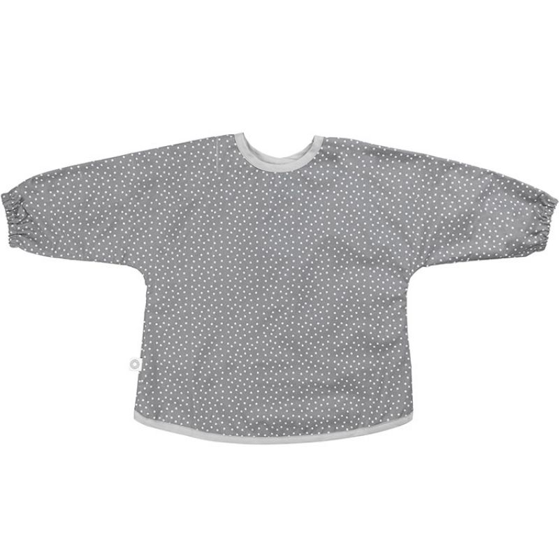 Bavoir tablier gris étoile en coton bio (0-3 ans) Franck & Fischer