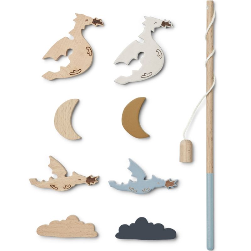 Jeu de pêche Sebastian Little dragon dark sandy mix Liewood
