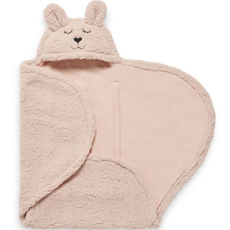 Couverture nomade lapin Pale Pink Jollein