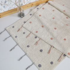 Tapis rectangulaire Nümi Gris pois (100 x 150 cm)