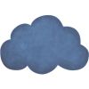 Tapis nuage en coton bleu foncé (67 x 100 cm) - Lilipinso