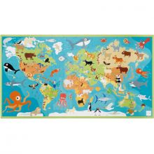 Puzzle animaux du monde (100 pièces)  par Scratch