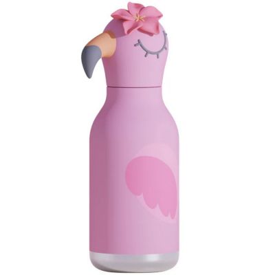 Gourde isotherme Bestie Flamant Rose (460 ml)