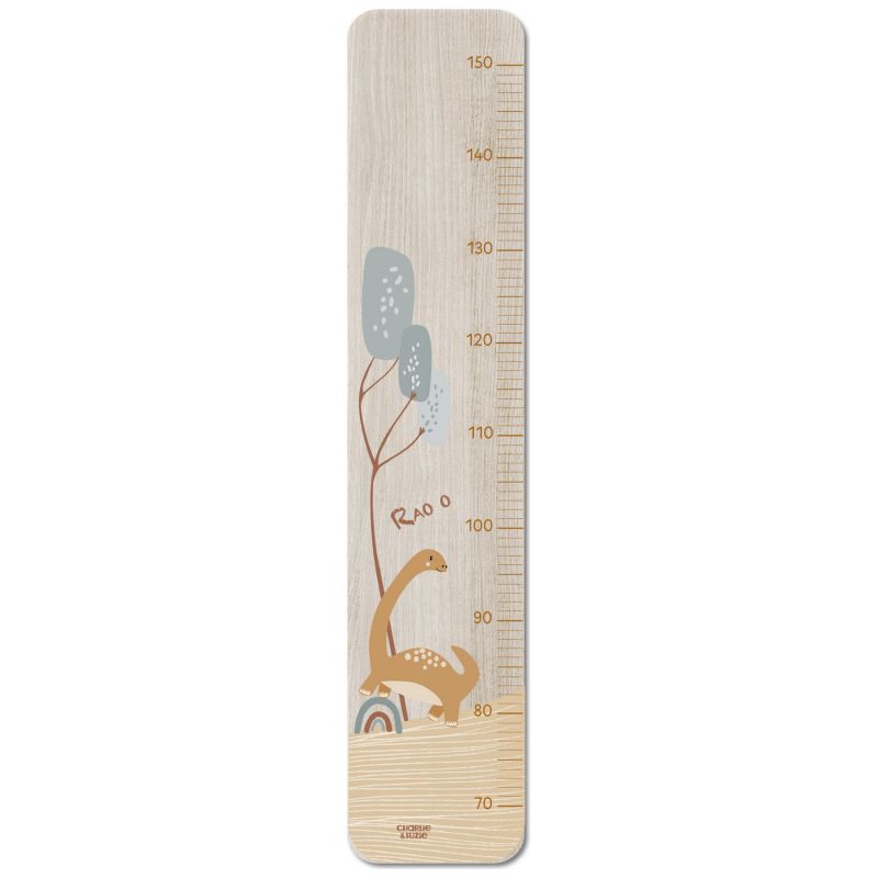 Toise en bois XXL Scennette Dino Charlie et Suzie Produit 1