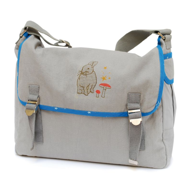 Sac d'école Lapin gris Mimi'lou