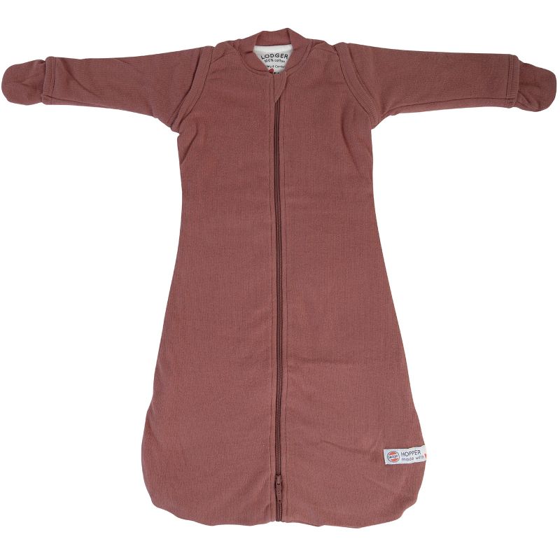 Gigoteuse chaude à manches Hopper Rib rose TOG 3,3 (80 cm) Lodger