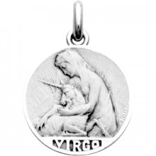 Médaille signe Vierge (argent 925°)  par Becker