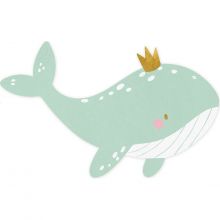 Lot de 20 serviettes baleine  par Party Deco