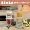 Coffret 6 portions verre 250 ml Natural color mix Béaba Ambiance 4