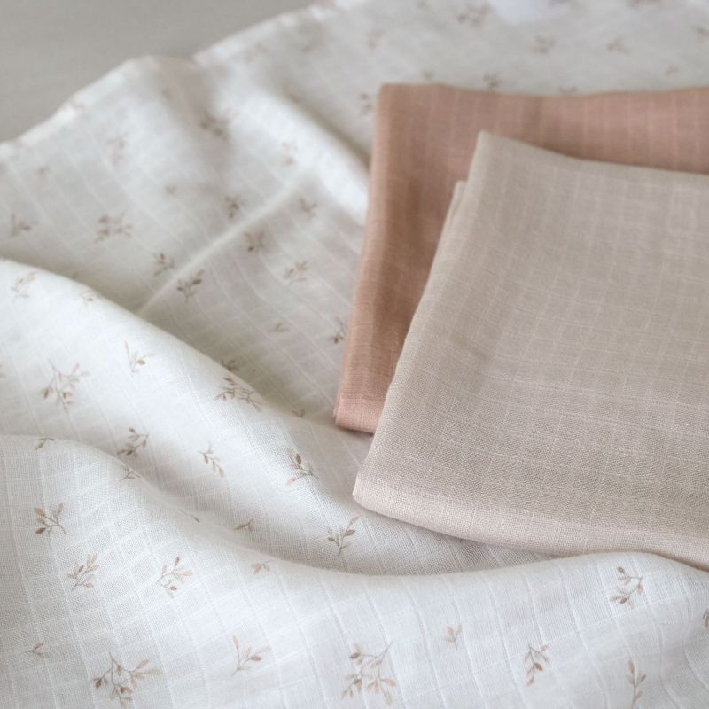 Lot de 3 langes mousseline Miracle of Nature (80x80 cm) Lässig Ambiance 8