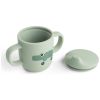 Tasse à bec à 2 anses en silicone Playground Vert Done by Deer Produit 3