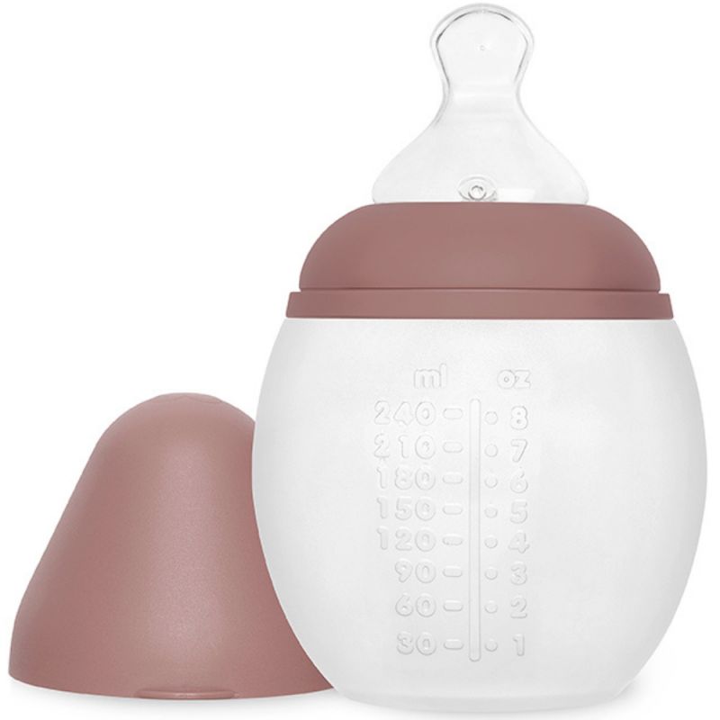 Biberon anti-colique en silicone Blossom (240 ml) Elhée Produit ouvert 1