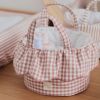 Panier de rangement Praliné Vichy Moka Walking Mum Ambiance 4